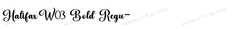 HalifaxW03 Bold Regu字体转换